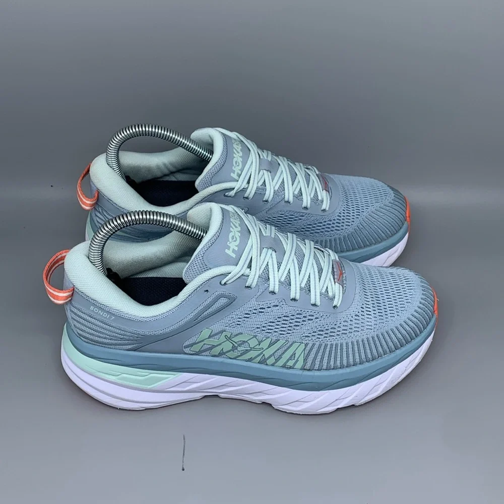 Hoka One Bondi 7 Blue Road Running Shoes Women’s Sz 7